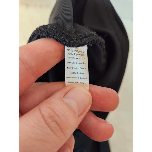 Beverly Hills Polo Club Women's Black Solid Mid Rise Cropped Leggings Size‎ XL - Picture 4 of 7